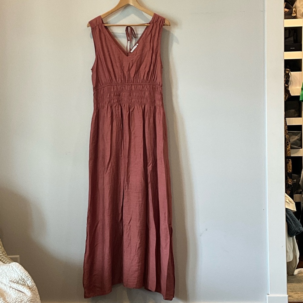 Staccato Sleeveless Maxi Dress in Rosewood